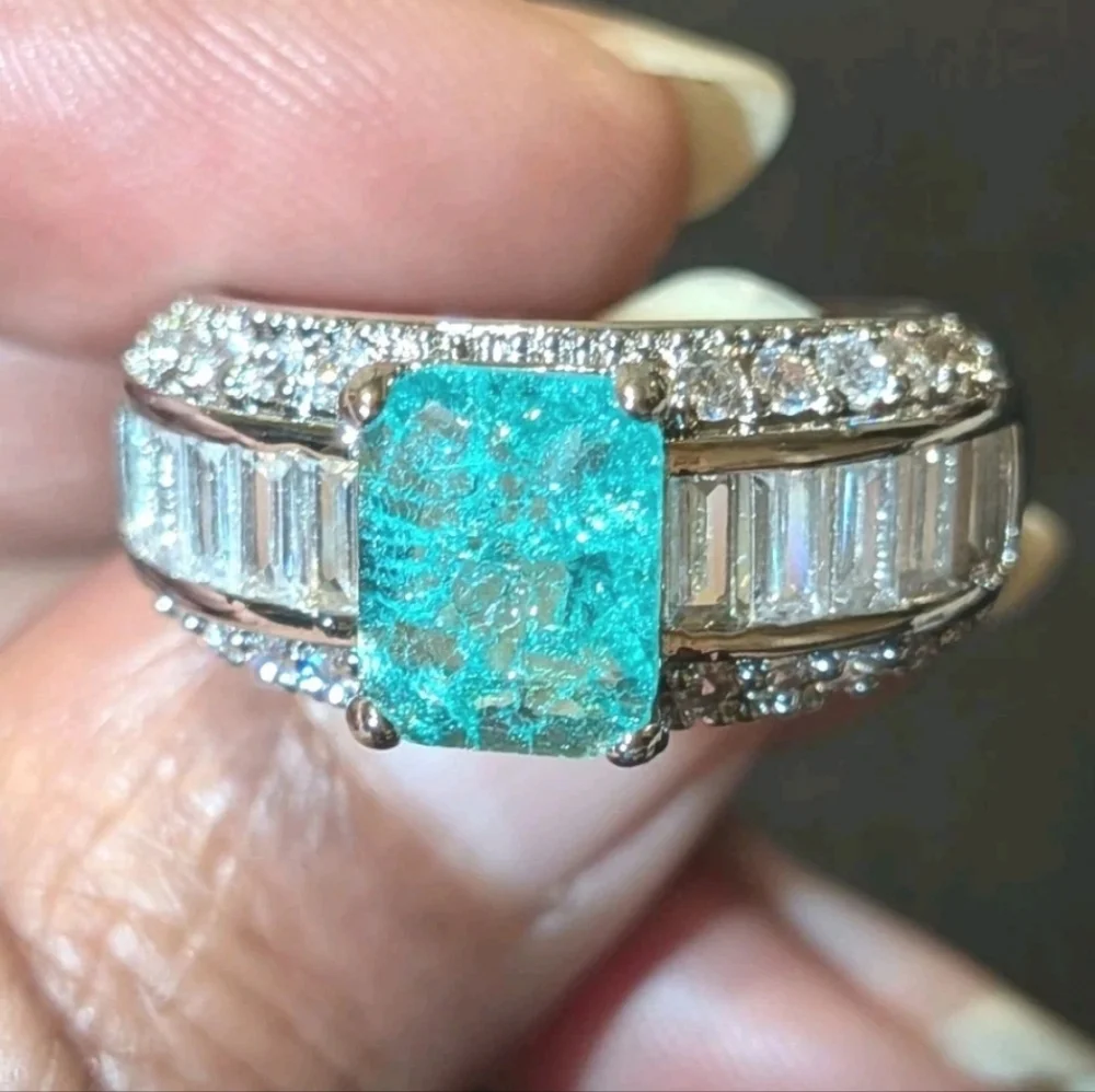 5 Ct Unisex Lab Created Diamond Sterling Silver 925 Ring For Male Or Female Sz 9